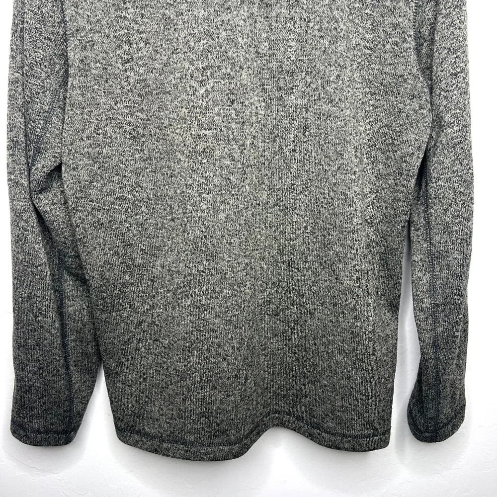Eddie Bauer Men's Quarter Zip Pullover Tan and Grey